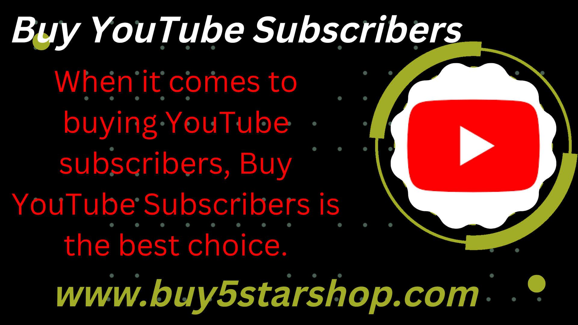 Buy YouTube Subscribers 