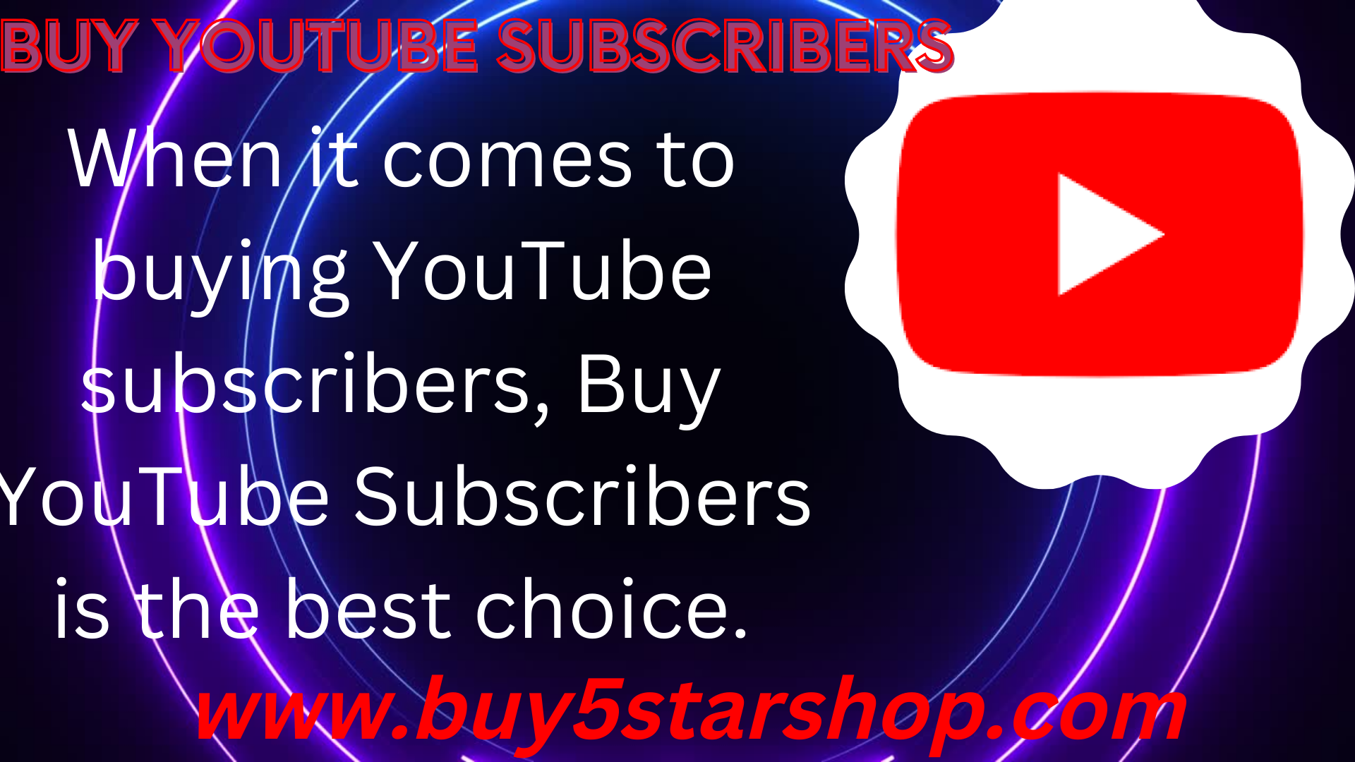 Buy YouTube Subscribers 